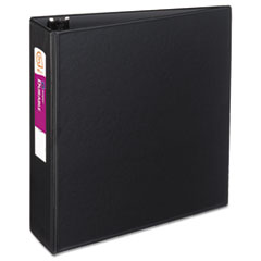 Avery® Durable Non-View Binder with DuraHinge and Slant Rings, 3 Rings, 3" Capacity, 11 x 8.5, Black