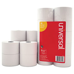 Universal® Impact and Inkjet Print Bond Paper Rolls, 0.5" Core, 1.75" x 138 ft, White, 10/Pack