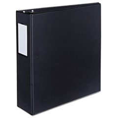 Avery® Durable Non-View Binder with DuraHinge and Slant Rings, 3 Rings, 3" Capacity, 11 x 8.5, Black, (8728)
