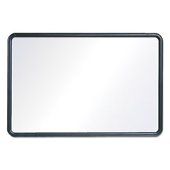Quartet® Contour Dry Erase Board, 48 x 36, Melamine White Surface, Black Plastic Frame