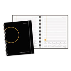 AT-A-GLANCE® Plan. Write. Remember. Notebook with Reference Calendar, 8 9/16 x 11, Black