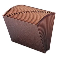 Smead™ TUFF Expanding Open-Top Stadium File, 21 Sections, 1/21-Cut Tabs, Letter Size, Redrope