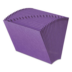 Smead™ Heavy-Duty Indexed Expanding Open Top Color Files, 21 Sections, 1/21-Cut Tabs, Letter Size, Purple