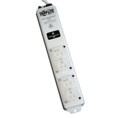 Tripp Lite Protect It Four-Outlet Surge Suppressor, 4 Outlets, 1410 Joules, White