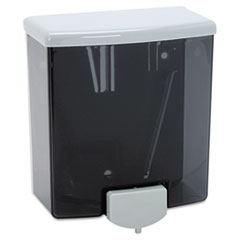 Bobrick ClassicSeries Surface-Mounted Liquid Soap Dispenser, 40 oz, 5.81 x 3.31 x 6.88, Black/Gray
