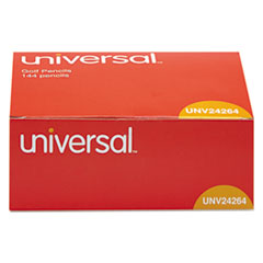Universal™ Golf and Pew Pencil, HB (#2), Black Lead, Yellow Barrel, 144/Box