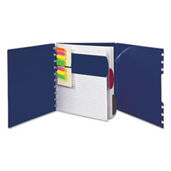 Ampad® Versa Crossover Notebook, Legal/Wide, 24 lb, 11 x 8 1/2, Navy, 60 Sheets, 2/Pack