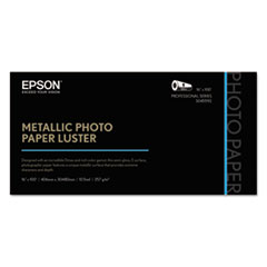 Epson® Professional Media Metallic Photo Paper, 10.5 mil, 16" x 100 ft, Luster White