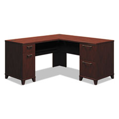 Bush® Enterprise Collection 60w x 60d L-Desk Surface Only, Harvest Cherry, Box 2 of 2