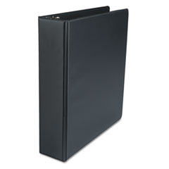 Universal® Economy Non-View Round Ring Binder, 2" Capacity, Black
