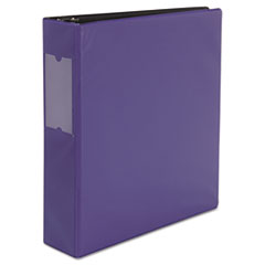 Universal® Economy Non-View Round Ring Binder With Label Holder, 2" Capacity, Royal Blue