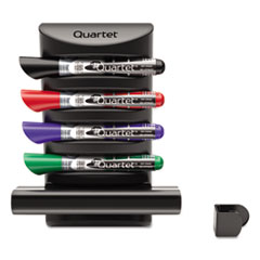 Quartet® Prestige 2 Connects Marker Caddy, 4 Chisel-Tip Markers, Assorted