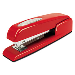 Swingline® 747 Business Full Strip Desk Stapler, 25-Sheet Capacity, Rio Red