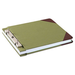Wilson Jones® Canvas Sectional Storage Post Binder, 2 Posts, 3" Capacity, 8.5 x 11, Green