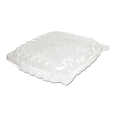 Dart® ClearSeal Hinged-Lid Plastic Containers, 8.31 x 8.31 x 2, Clear, Plastic, 125/Bag, 2 Bags/Carton