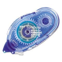 Tombow® MONO Permanent Adhesive Applicator, 0.33" x 39.33 ft, Dries Light Blue