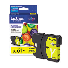 Brother LC61Y Innobella Ink, 325 Page-Yield, Yellow