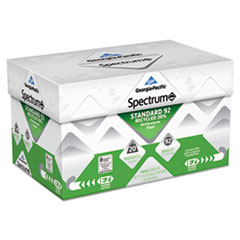 Georgia Pacific® Spectrum Recycled Multi-Use Paper, 92 Bright, 20lb, 8 1/2 x 11, White, 5000 Shts