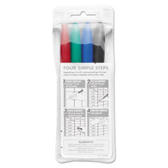 Vis-a-Vis Wet Erase Marker, Fine Bullet Tip, Blue, Dozen