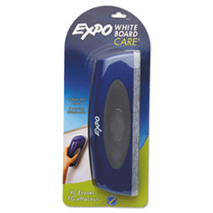 EXPO® White Board CARE Dry Erase XL Eraser with Replaceable Pad, Eight Peel-Off Layers, 10" x 2"