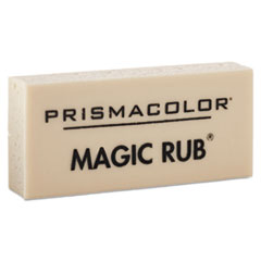 Prismacolor® MAGIC RUB Eraser, For Pencil/Ink Marks, Rectangular Block, Medium, Off White, Dozen