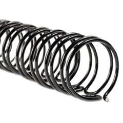 Swingline® GBC® WireBind Spines, 1/2" Diameter, 115 Sheet Capacity, Black, 100/Box