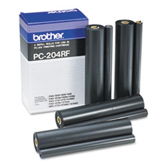 Brother PC204RF Thermal Transfer Refill Roll, Black, 4/PK