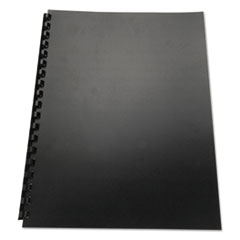 GBC® 100% Recycled Poly Binding Cover, Black, 11 x 8.5, Unpunched, 25/Pack
