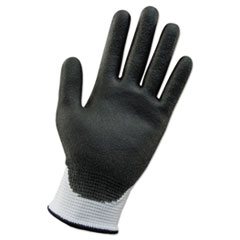 KleenGuard™ G60 ANSI Level 2 Cut-Resistant Glove, WHT/Blk, 230mm Length, Medium/SZ 8, 12 PR