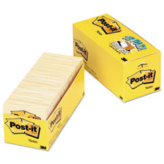 Post-it® Notes Original Pads in Canary Yellow, Cabinet Pack, 3 x 3, 90-Sheet, 18/Pack