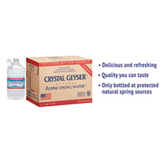 Crystal Geyser® Alpine Spring Water, 1 Gal Bottle, 6/Case
