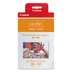 Canon® 8568B001 (RP-108) Ink/Paper Combo, 50 Page-Yield, Tri-Color