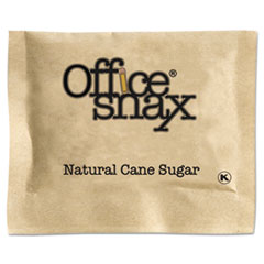 Office Snax® Natural Cane Sugar, 2000 Packets/Carton