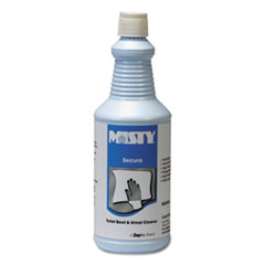 Misty® Secure Hydrochloric Acid Bowl Cleaner, Mint Scent, 32oz Bottle, 12/Carton