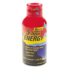 5-hour ENERGY® Energy Drink, Berry, 1.93oz Bottle, 12/Pack