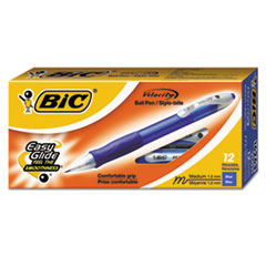 Bic Velocity Ballpoint Retractable Pen Blue Ink 1.6mm Bold Dozen