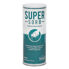 Fresh Products Super-Sorb Liquid Spill Absorbent, Powder, Lemon-Scent, 12 oz. Shaker Can