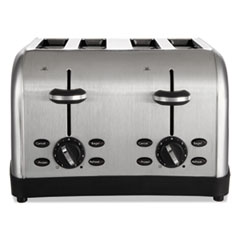 Oster® Extra Wide Slot Toaster, 4-Slice, 12 3/4 x 13 x 8 1/2, Stainless Steel