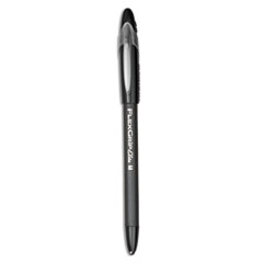 Paper Mate® FlexGrip Elite Ballpoint Pen, Stick, Medium 1 mm, Black Ink, Black Barrel, Dozen