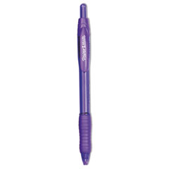 Paper Mate® Profile Ballpoint Pen, Retractable, Bold 1.4 mm, Purple Ink, Purple Barrel, Dozen