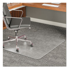 deflecto® ExecuMat® Intensive All Day Use Chair Mat for Plush, High Pile Carpeting