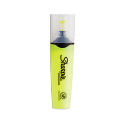 Sharpie® Clearview Tank-Style Highlighter, Fluorescent Yellow Ink, Chisel Tip, Yellow/Black/Clear Barrel, Dozen