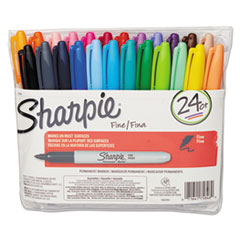 Sharpie® Fine Point Permanent Marker, Assorted, 24/Set