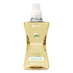 Method® 4X Concentrated Laundry Detergent, Free and Clear, 53.5 oz Bottle, 4/Carton