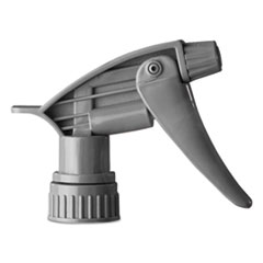 Boardwalk® Chemical-Resistant Trigger Sprayer 320CR, 7.25" Tube, Fits16 oz Bottles, Gray, 24/Carton