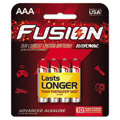 Rayovac® Fusion Advanced Alkaline Batteries, AAA, 4/Pack
