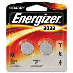 Energizer® Watch/Electronic/Specialty Battery, 2032, 3V, 2/Pack