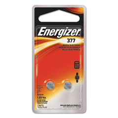 Energizer® Watch/Electronic/Specialty Battery, 377, 1.5V, 2/Pack