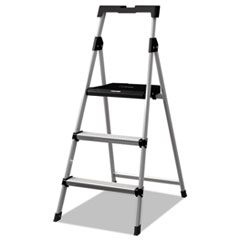 Louisville® Aluminum Step Stool Ladder, 225 lb Capacity, 20w x 31 spread x 47h