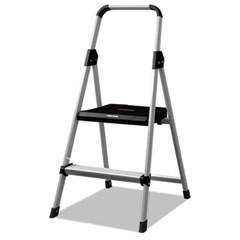 Louisville® Aluminum Step Stool Ladder, 225 lb Capacity, 18 1/2w x 23 1/2 spread x 38 1/2h